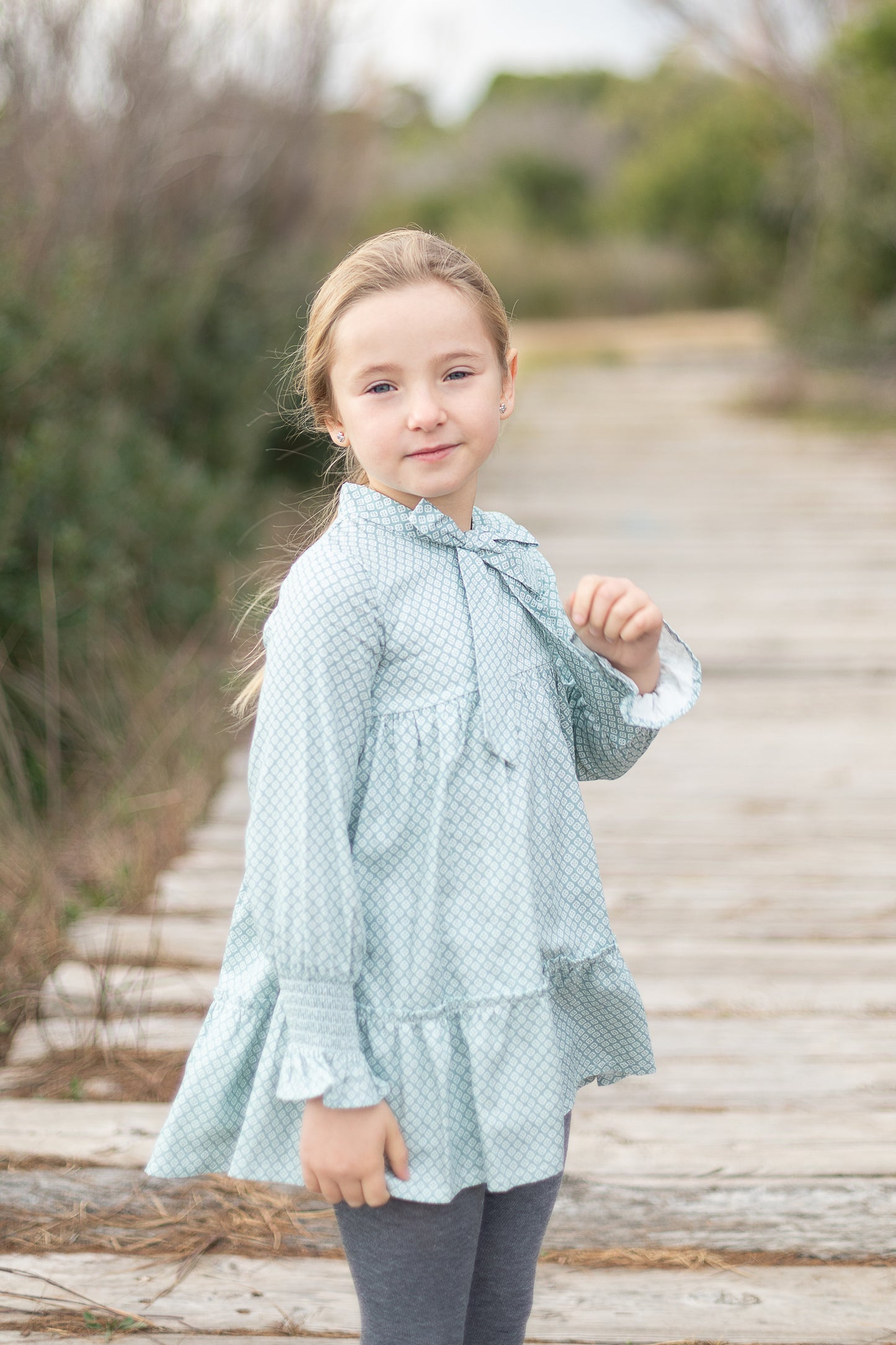 Geometric  Bow Dress-Pre Order