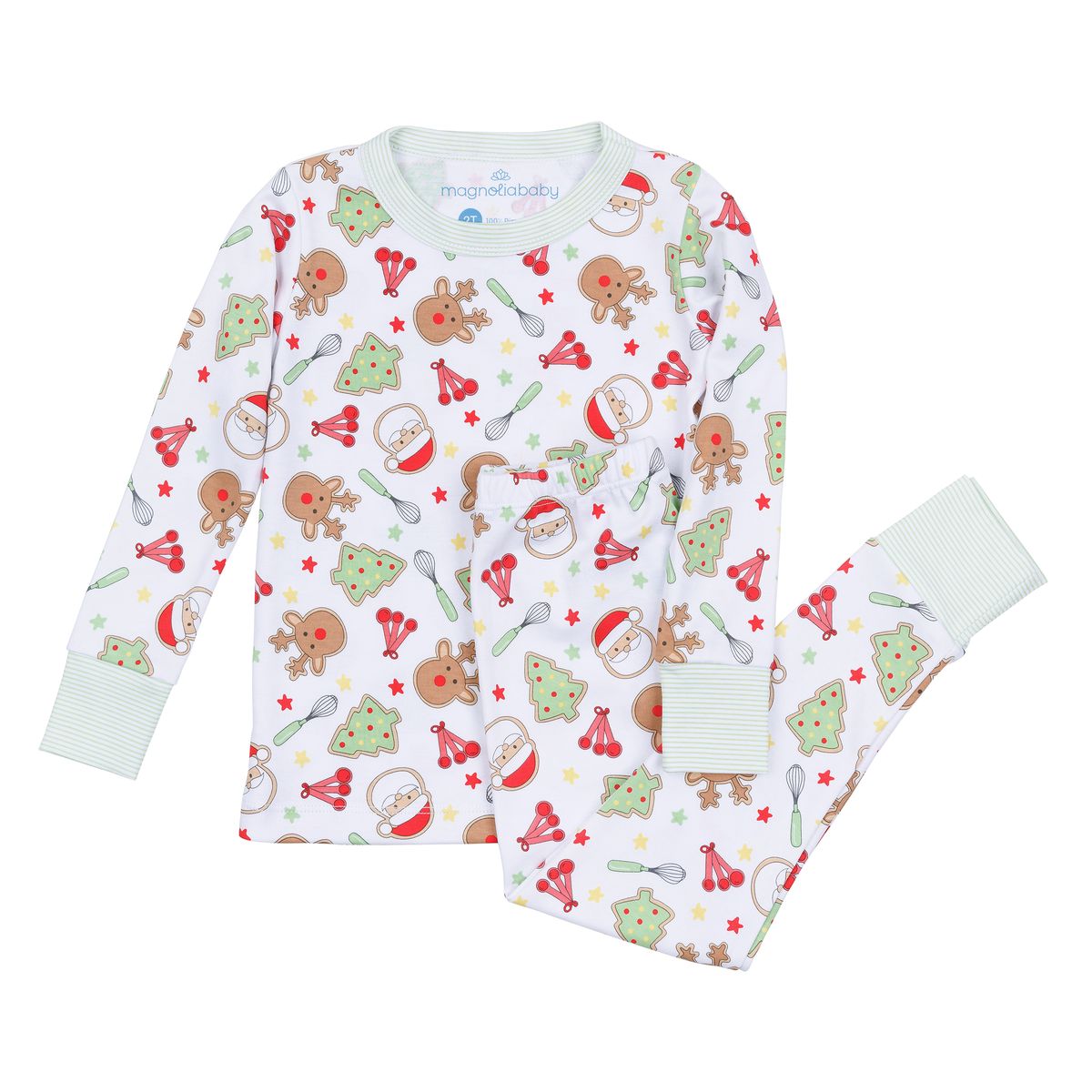 Festive Treats Pima Cotton Long Pajamas