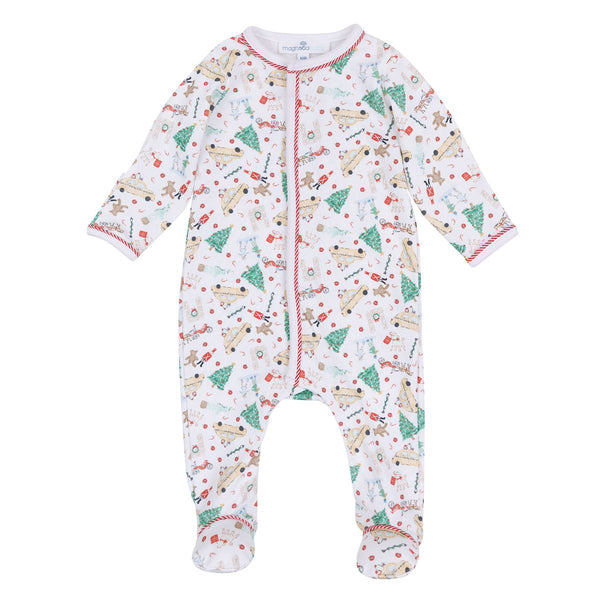 Christmas in the City Pima Footie PJs- Pre Order Estimated Shipping October 5