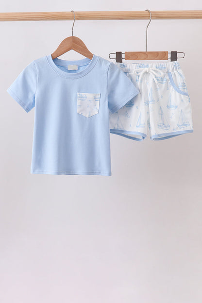 Sailboat Paradise Short Set