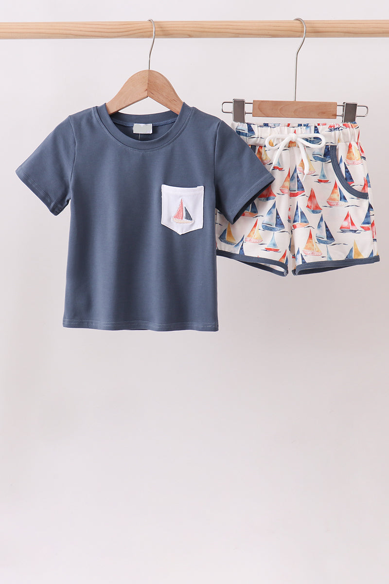 Sailboat Short Set