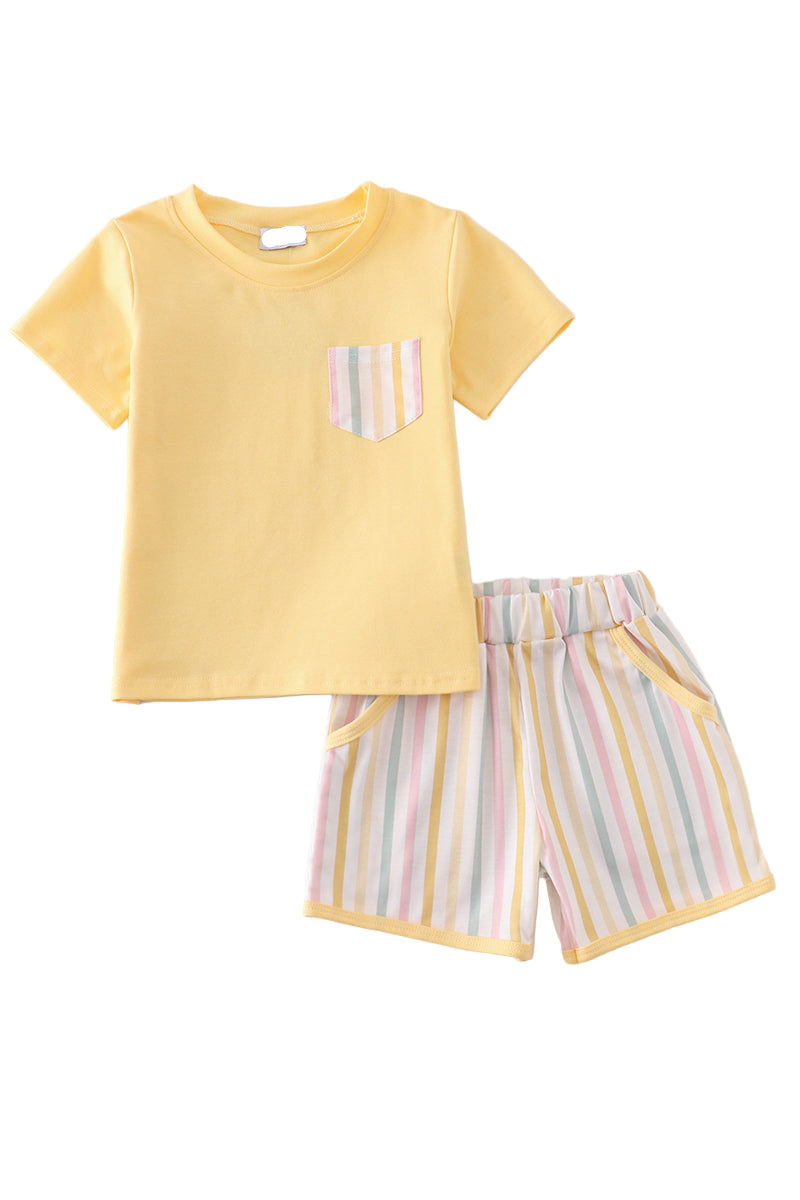Colors and Stripes Boy Short Set