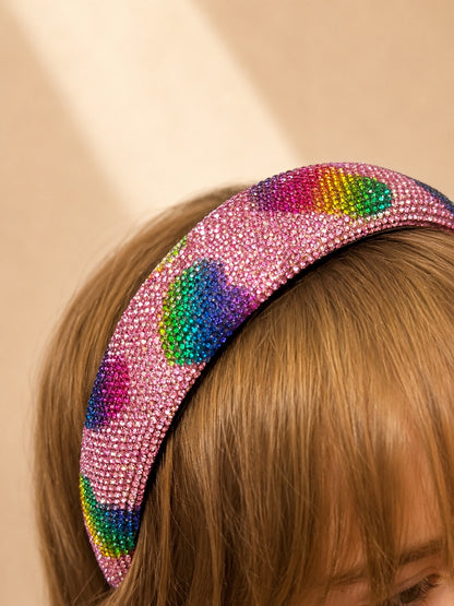 Fully Crystal Heart Headband