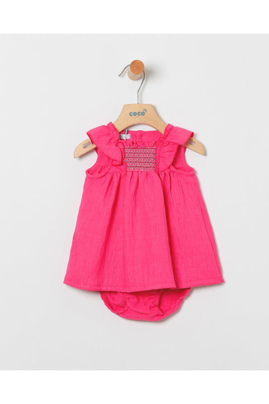 Jimena Fuchsia Dress with Bloomer