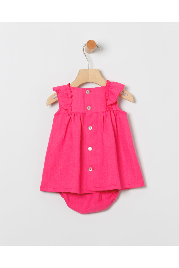 Jimena Fuchsia Dress with Bloomer