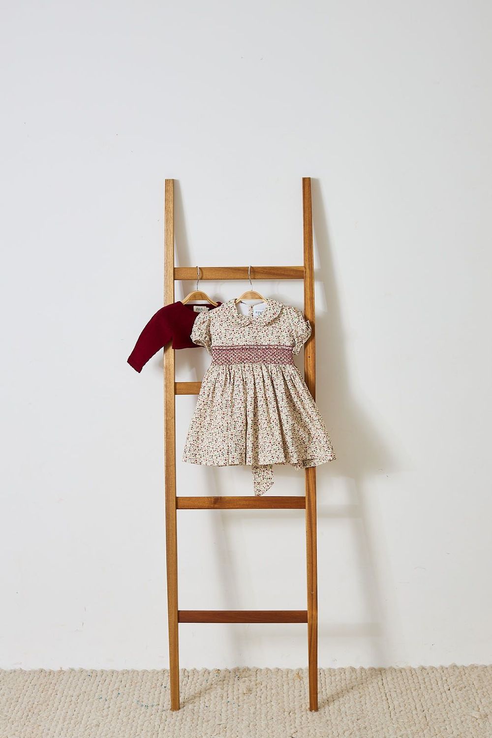 Red Flowers Handsmocked Dress
