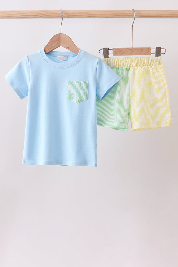 Seersucker Short Set
