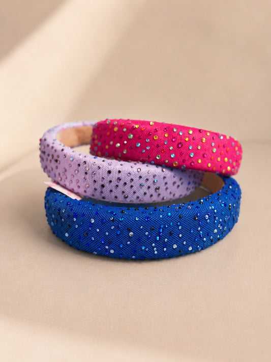 Padded Jewel Tulle Headband