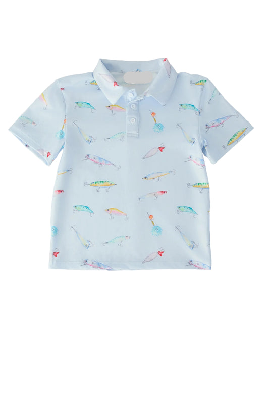 Boys Fish Hook Polo