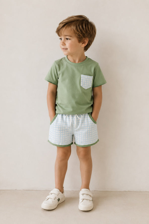 Plaid Short Set