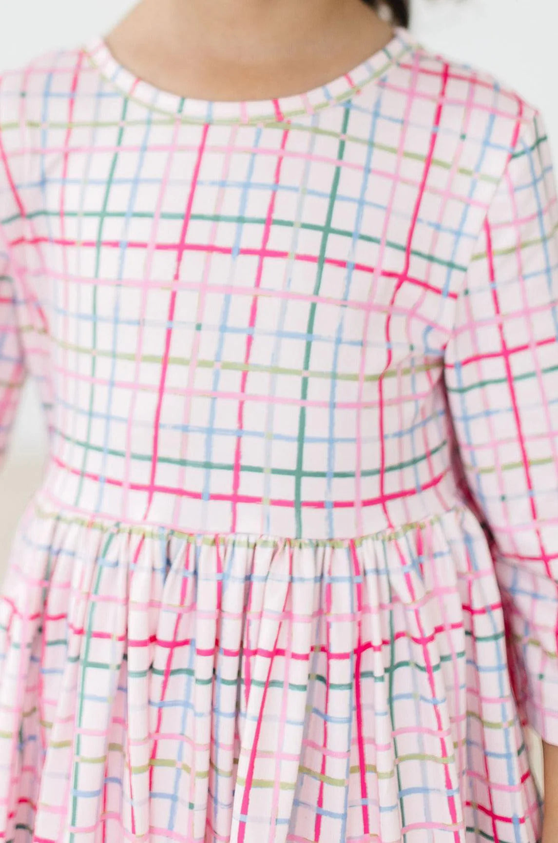 Pink Plaid Christmas Twirl Dress- Pre Order