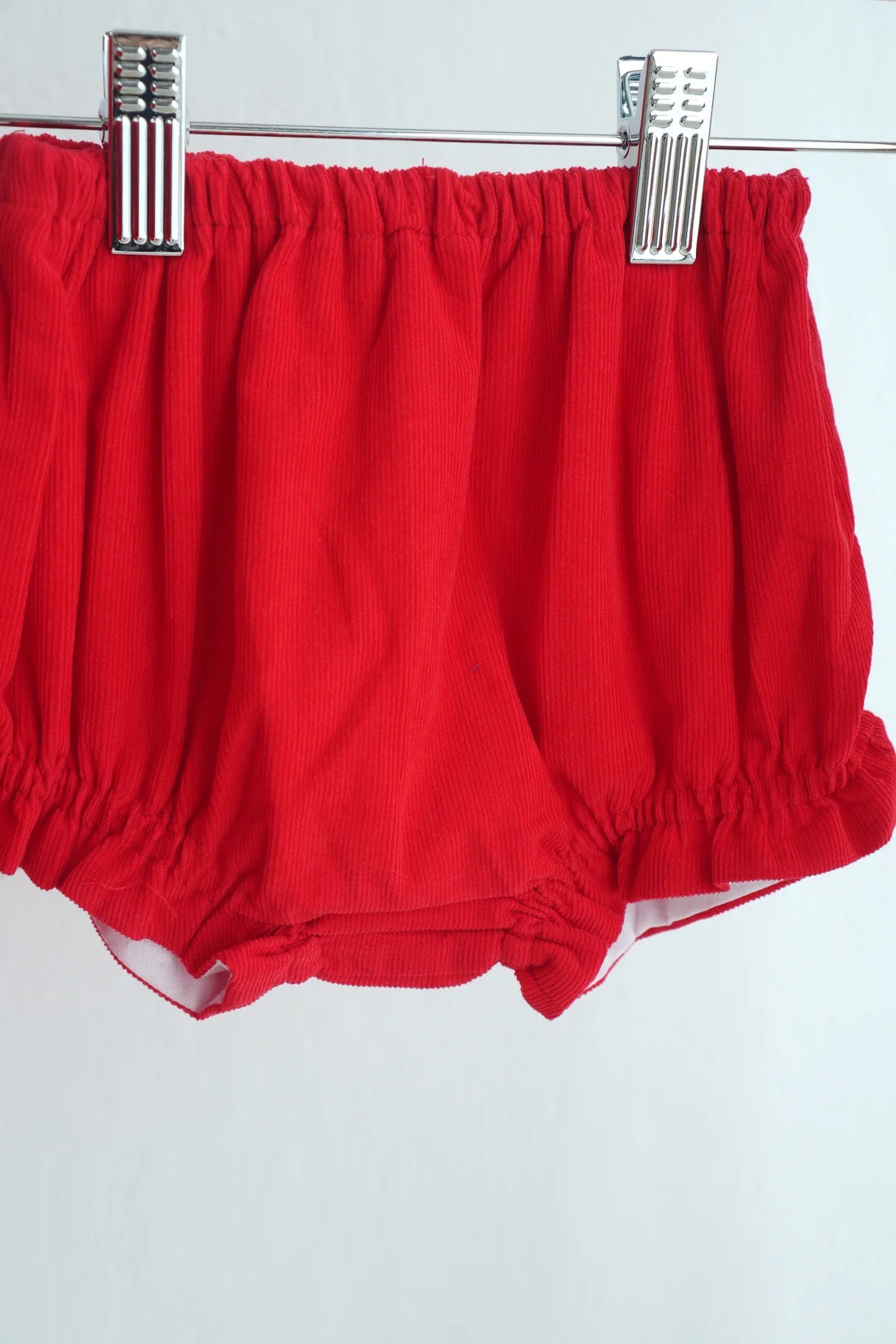 Red Christmas Tree Smocked Bloomer Set (PRE ORDER)