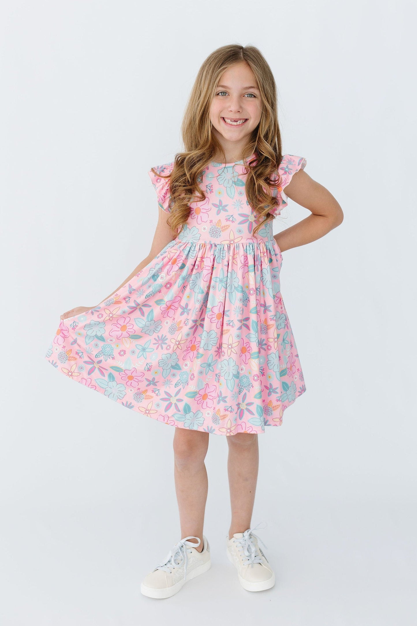 Beachy Blooms Twirl Dress