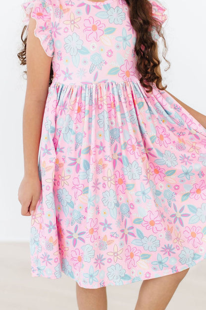 Beachy Blooms Twirl Dress