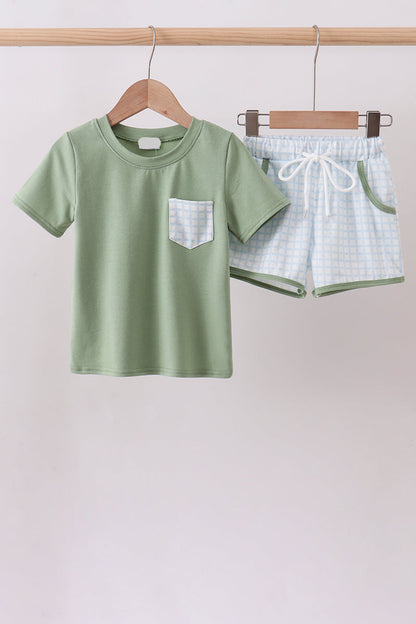 Plaid Short Set
