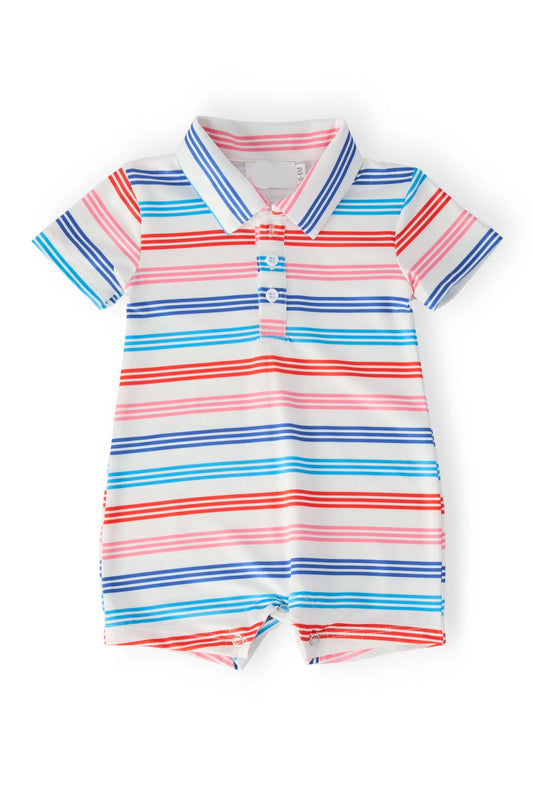 Stripe Polo Shorty
